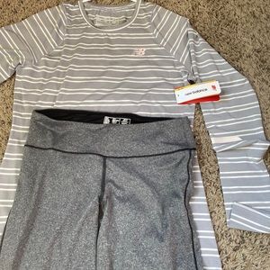 New balance size M SPF 40 top T-shirt abc bottoms